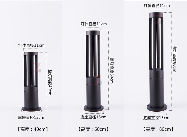 (QDCPD-017)F(xin)ALEDƺ40cm60cm80cmͬ߶Ҏ(gu)ߴʾD